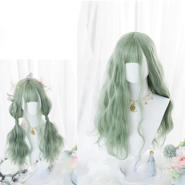 Matcha Gothic Lolita Harajuku Daily Curly Wig AG079