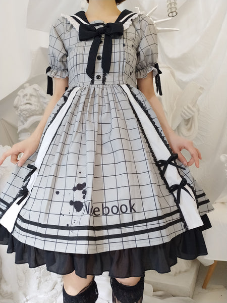 Gothic Clothing Lolita Dress Lace Uniform Dress AGD178