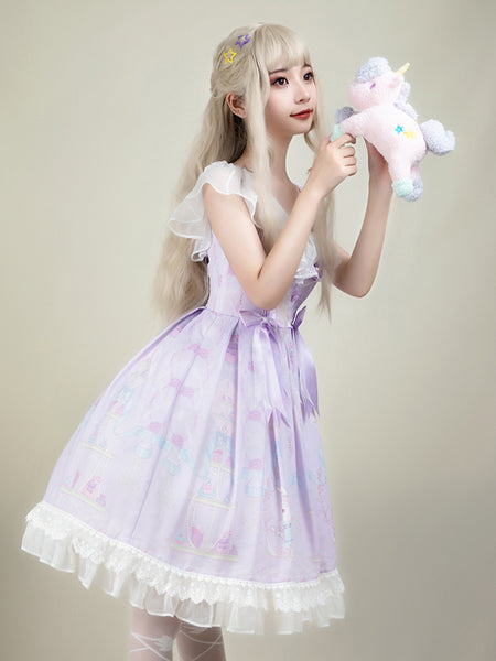 Lolita Dress Miss Rabbit Sleeveless Cute Princess Dress AGD207