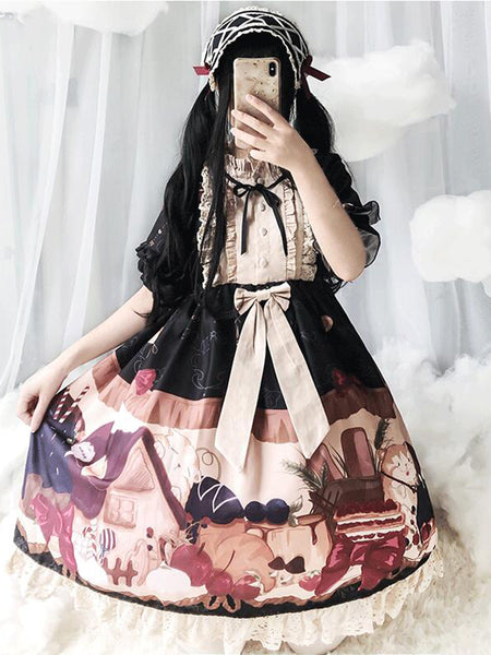 Original Lolita dress Sweet House Daily Dress AGD213