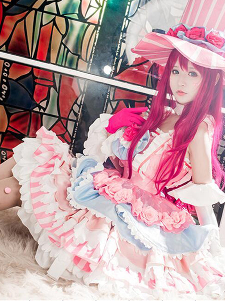 FGO Fate Elizabeth Báthory Cosplay Pink Dress AGD270