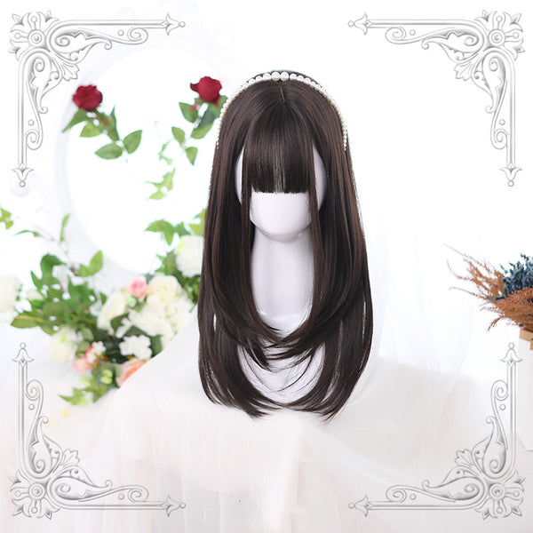 Cindy With Bangs Straight Synthetic Wig ALICE0110